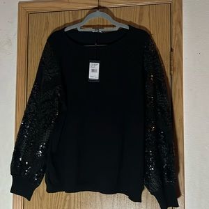 ADRIANNA PAPELL Sequence design on the sleeves szXL